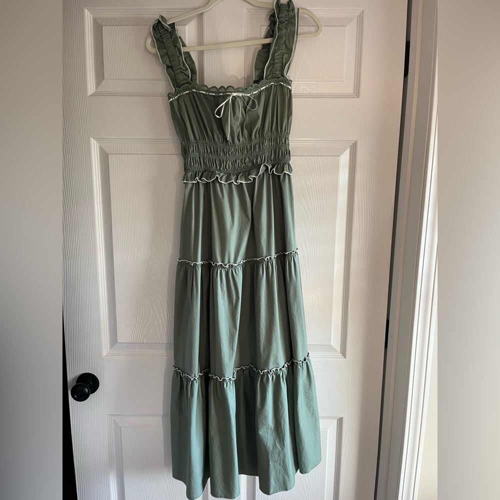 Francesca’s Ruffle Maxi Dress